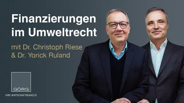 Finanzierungen Umweltrecht Ruland Riese Thumbnail