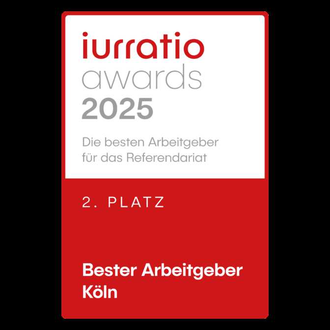 Iurratio Siegel Bester Arbeitgeber Köln