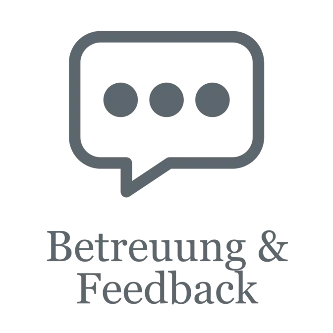 Symbol Betreuung & Feedback
