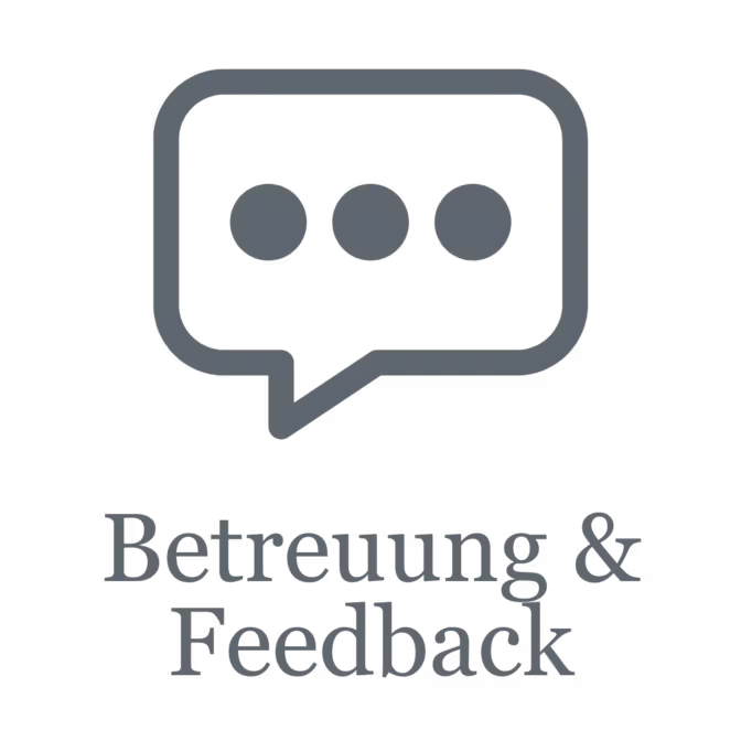 Symbol Betreuung & Feedback