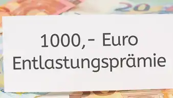 EUR 1000 Entlastungsprämie