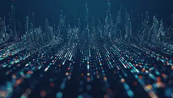 Abstrakte Darstellung eines digitalen Prozesses