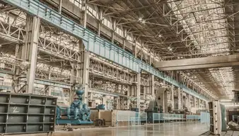 Innenansicht einer Fabrik